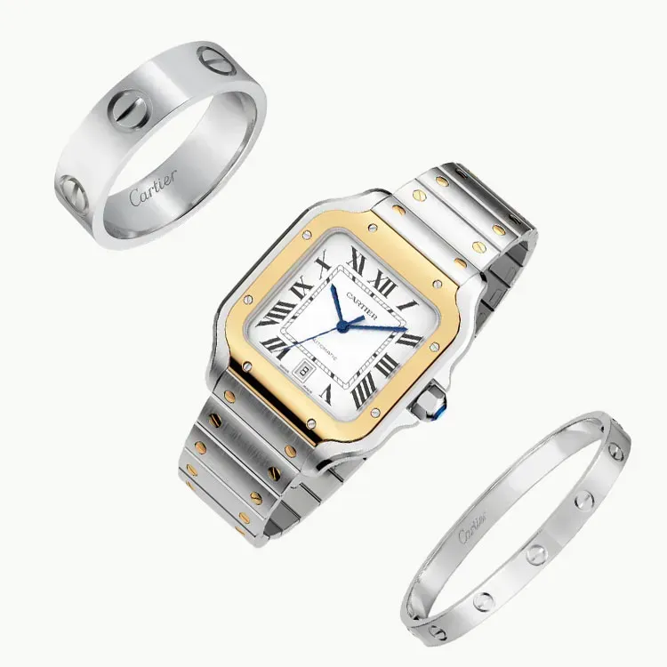 3-Piece Santos de Cartier Love Set
