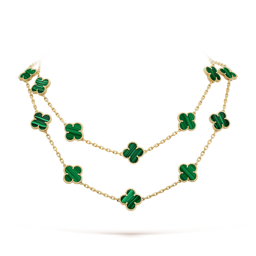 Vintage Alhambra long necklace, 20 motifs