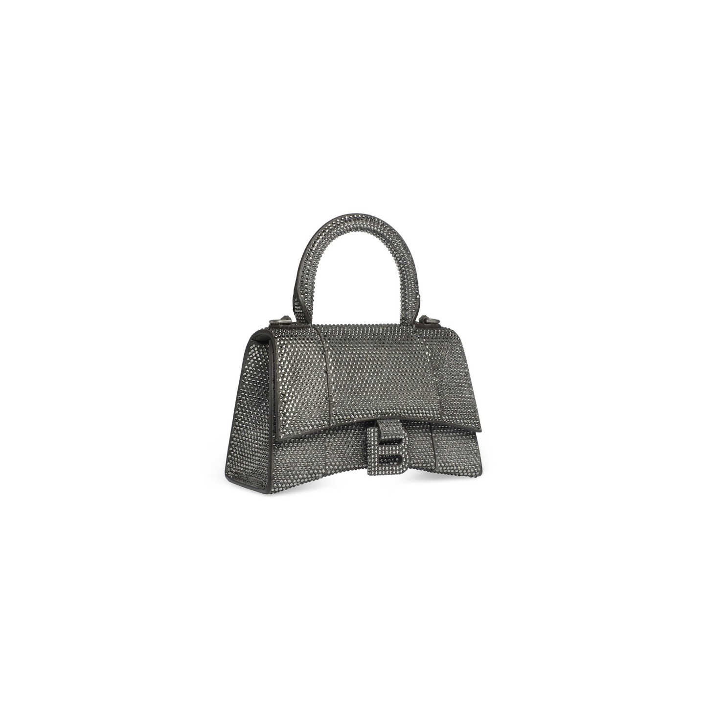 Women's Hourglass Xs Handbag With Rhinestones in Grey