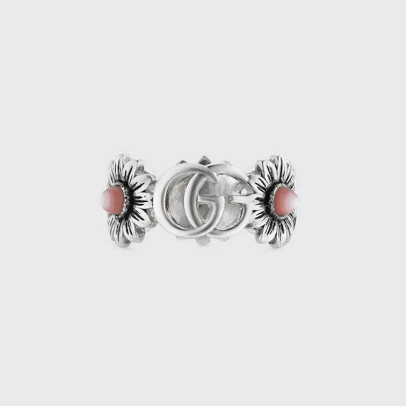 DOUBLE G MOTHER OF PEARL RING