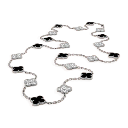 Vintage Alhambra long necklace, 20 motifs