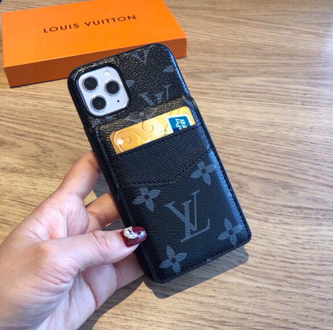 Up and down card holder mobile phone case