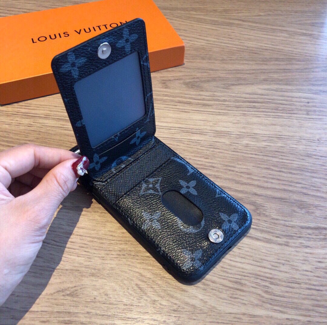 Up and down card holder mobile phone case