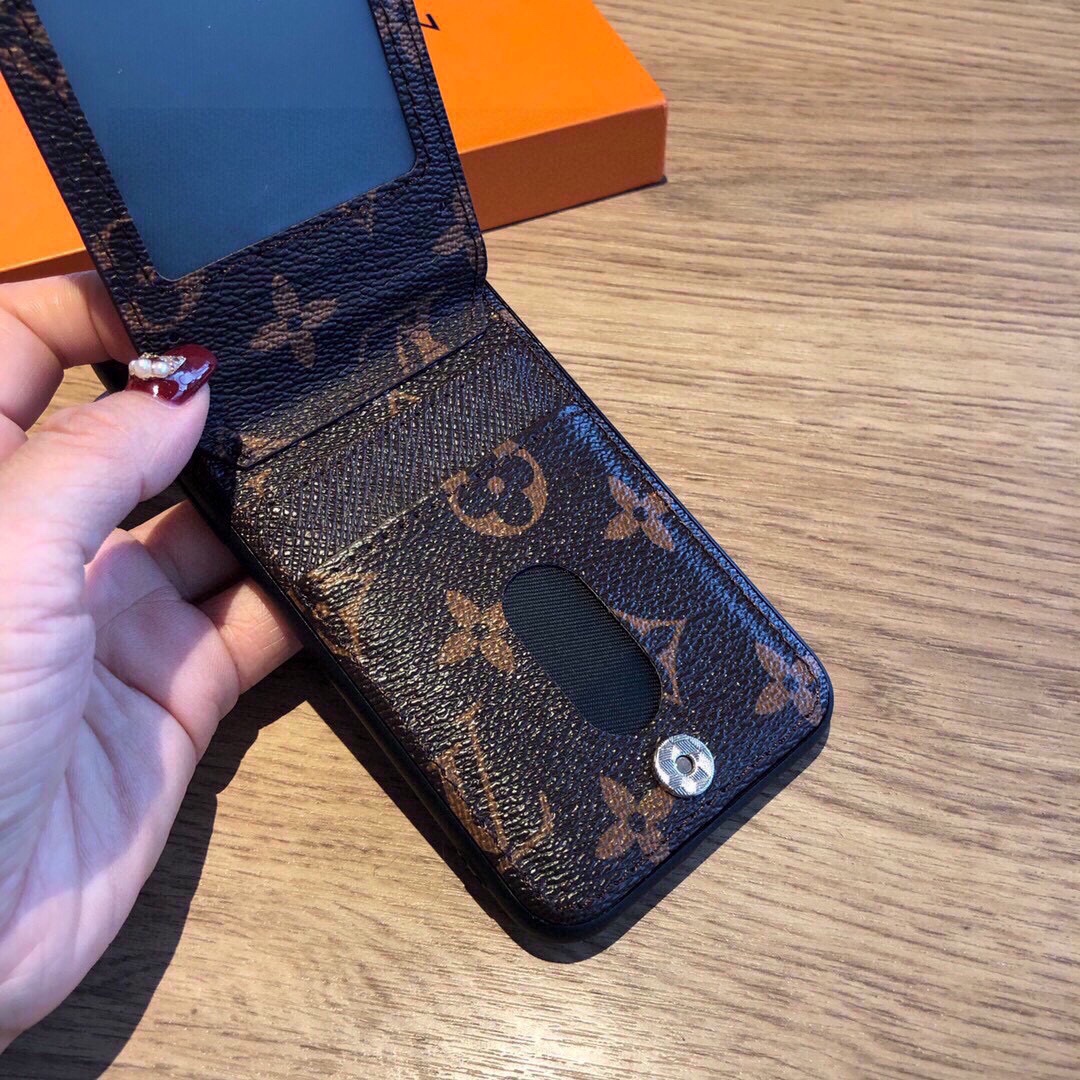 Up and down card holder mobile phone case