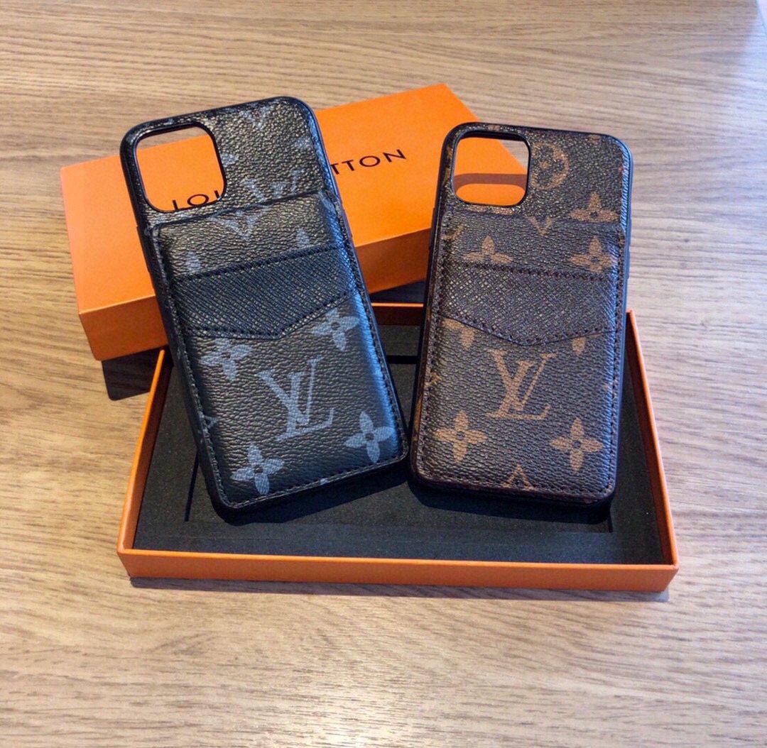 Up and down card holder mobile phone case