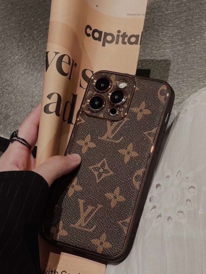 Classic electroplating old flower mobile phone case