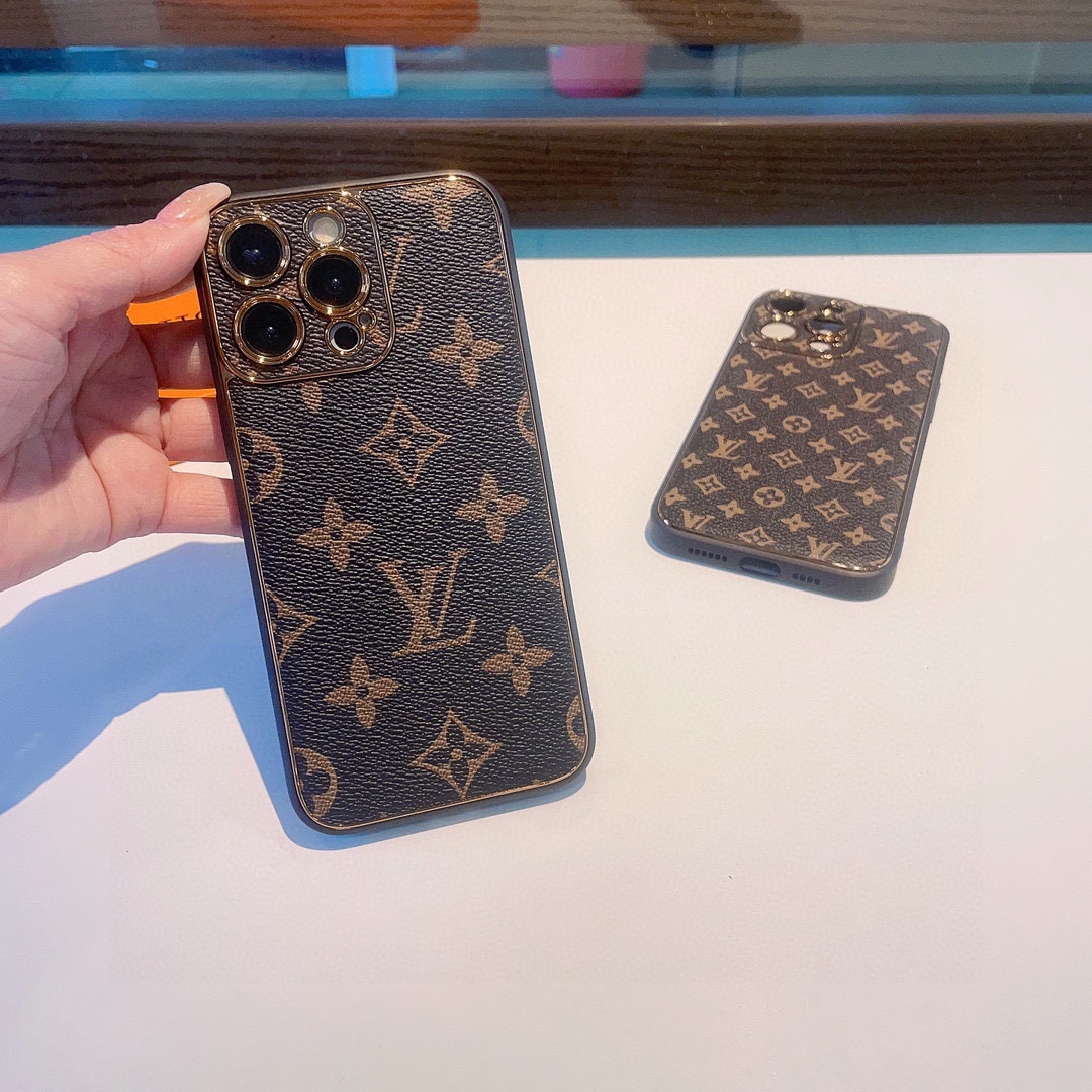 Classic electroplating old flower mobile phone case