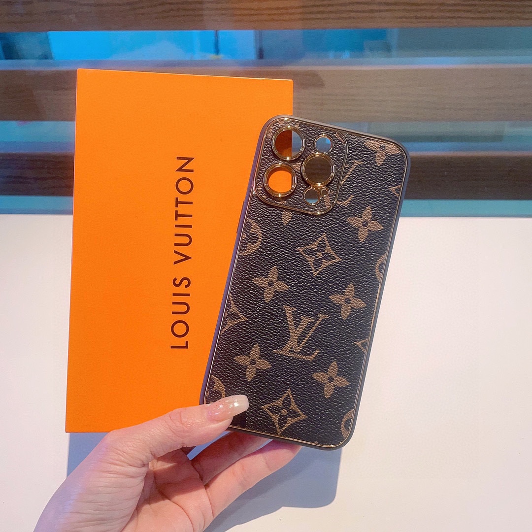 Classic electroplating old flower mobile phone case