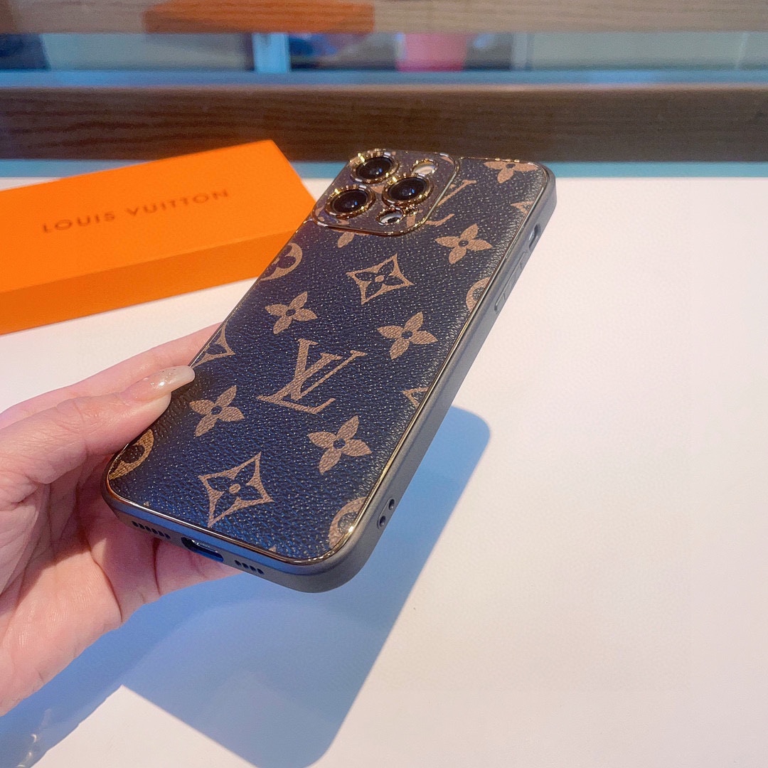 Classic electroplating old flower mobile phone case