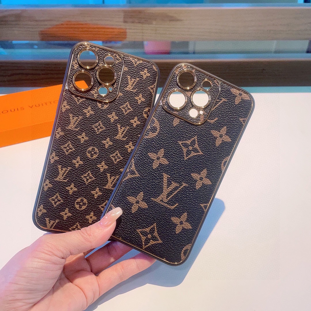 Classic electroplating old flower mobile phone case