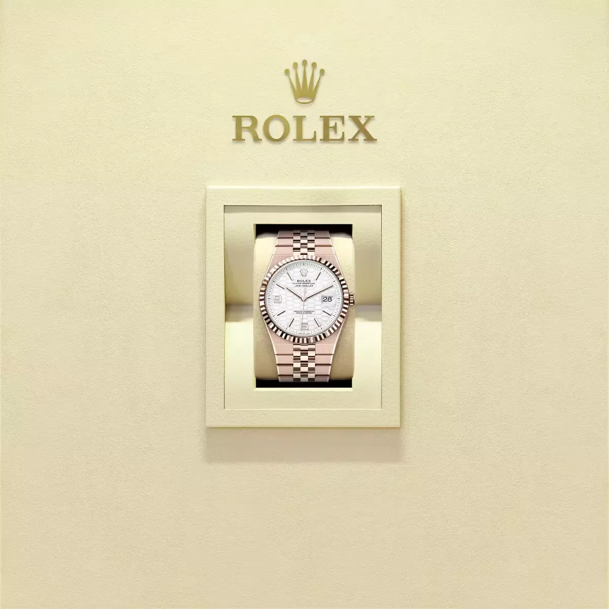 Land-Dweller 40, Oyster, 40 mm, Everose gold  Reference 127335