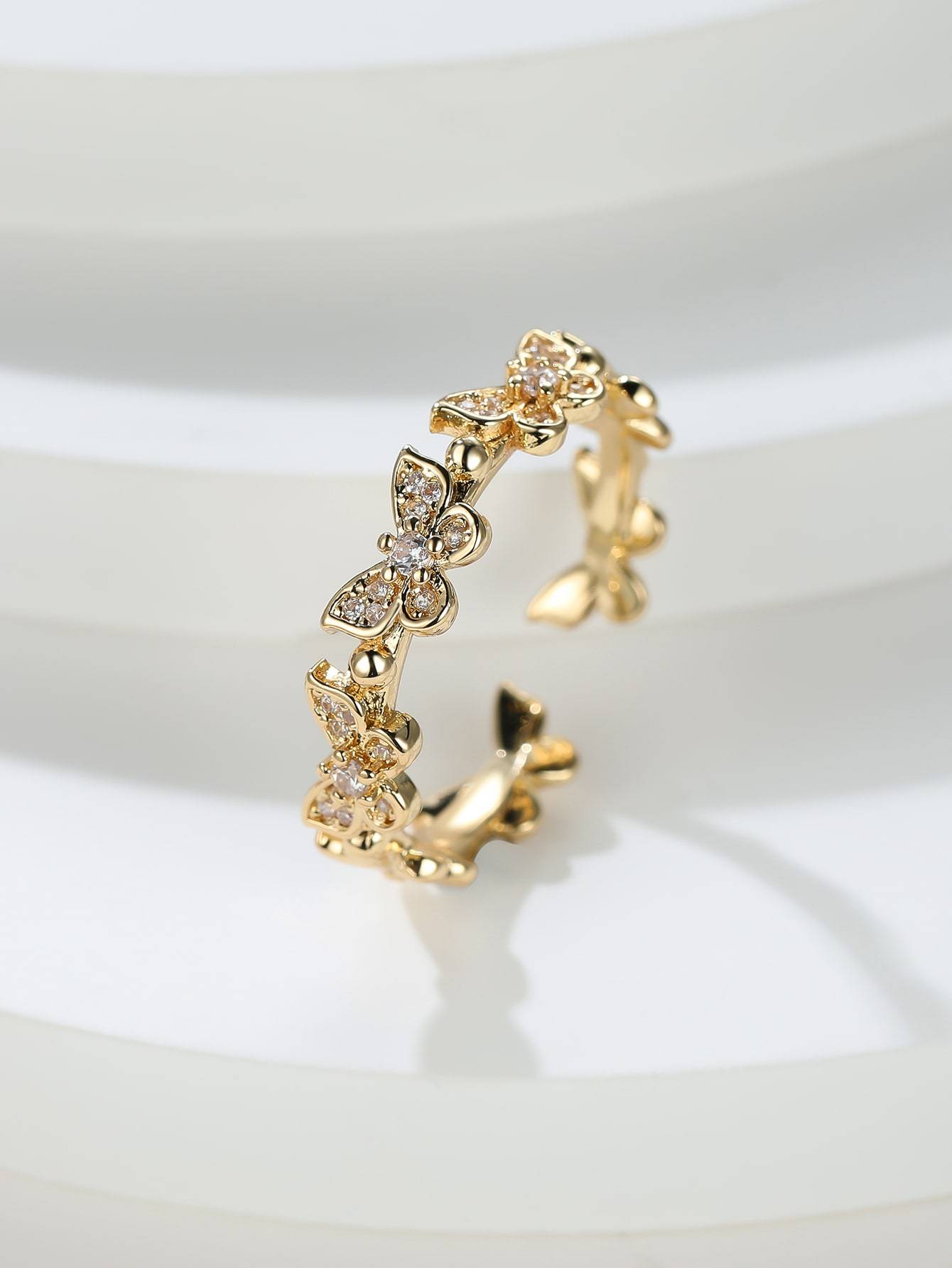 Butterfly Decor Cuff Ring