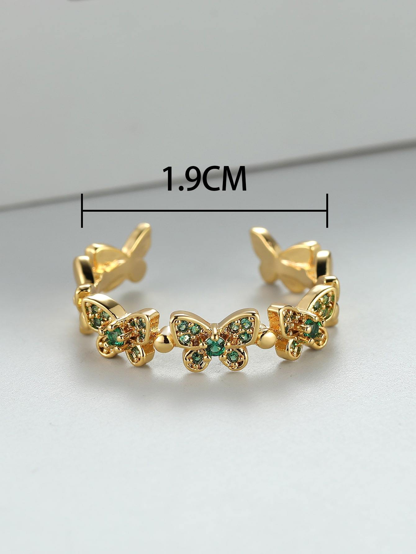 Butterfly Decor Cuff Ring