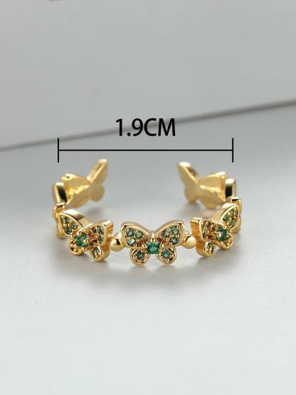 Butterfly Decor Cuff Ring