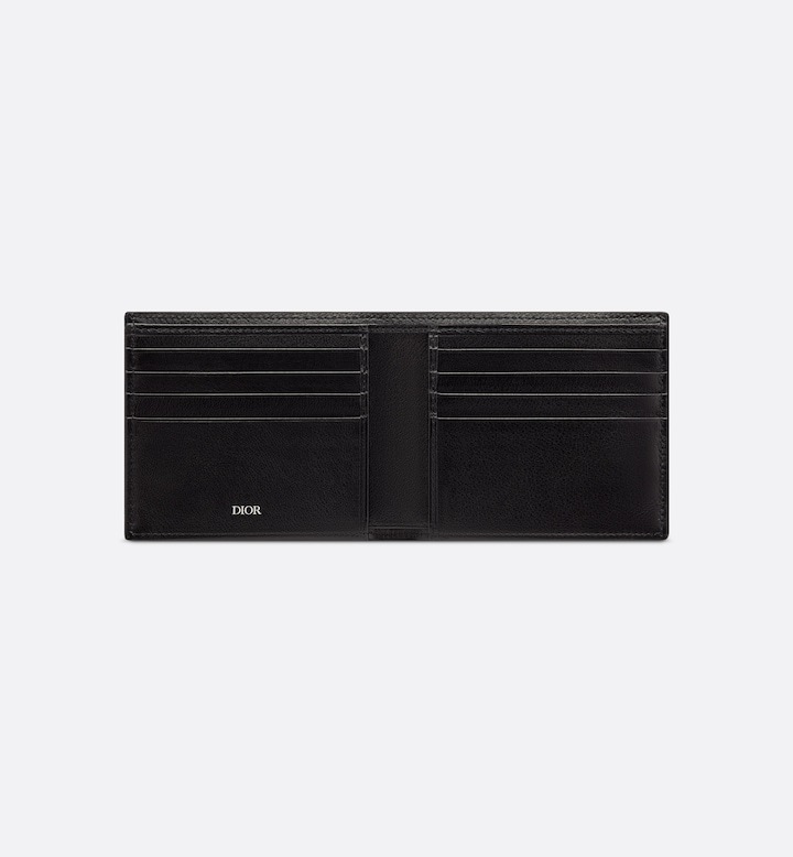 Wallet Black Oblique Jacquard