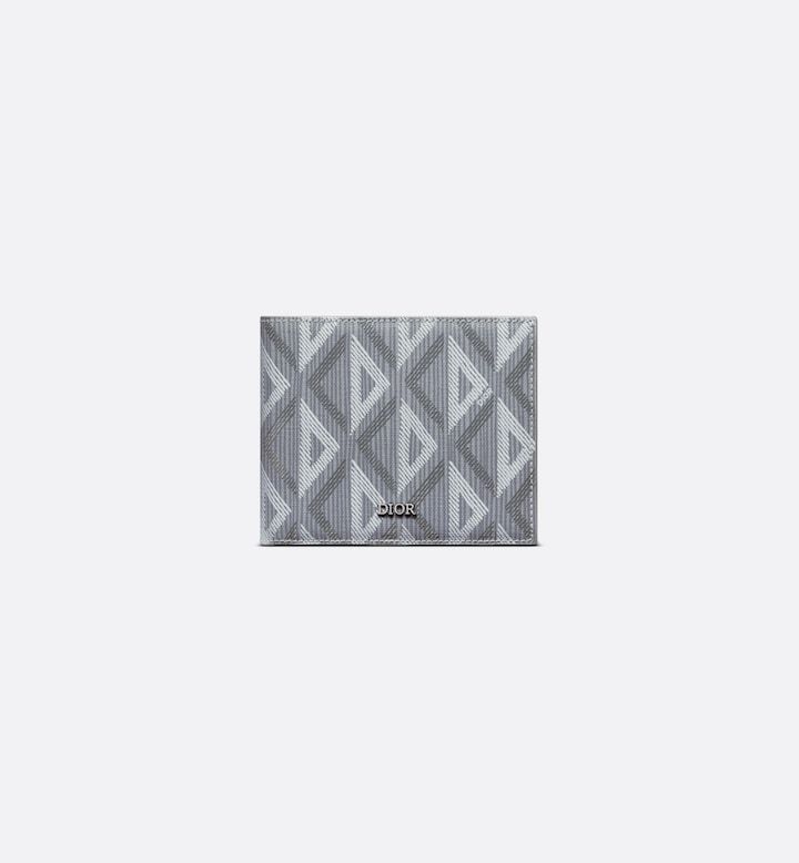 Bifold Wallet Gray CD Diamond Canvas