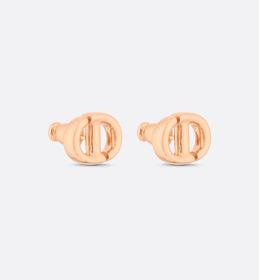 CD Navy Stud Earrings