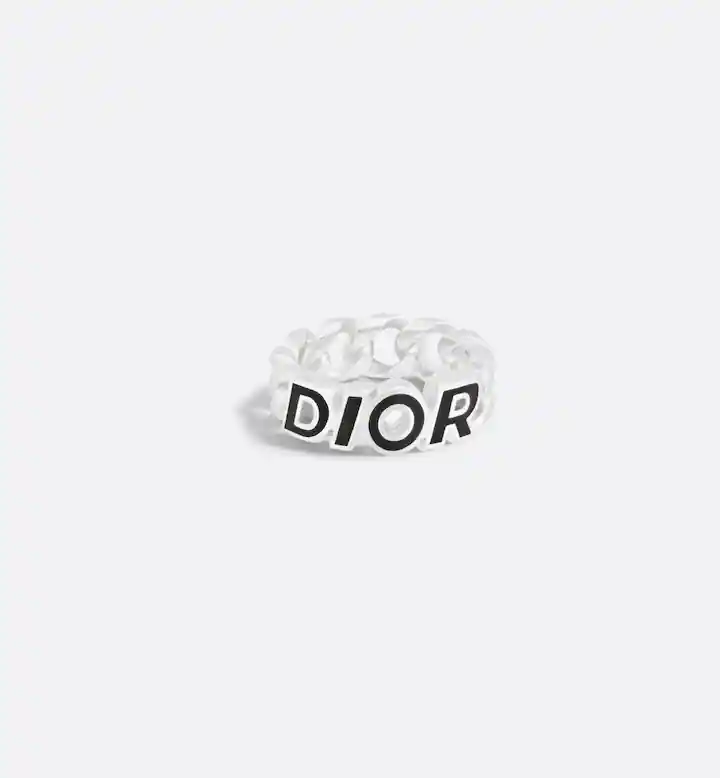 Italic Chain Link Ring