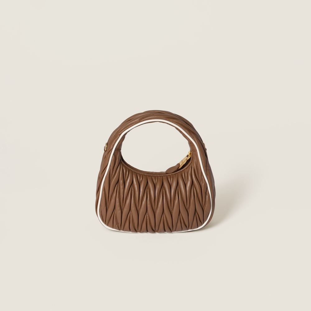 Wander matelassé nappa leather bag