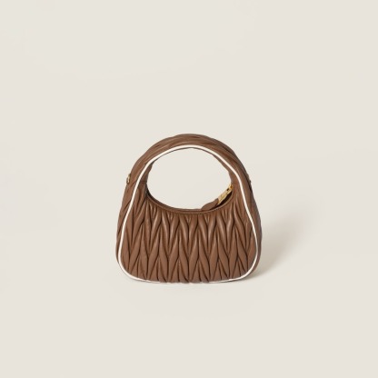 Wander matelassé nappa leather bag