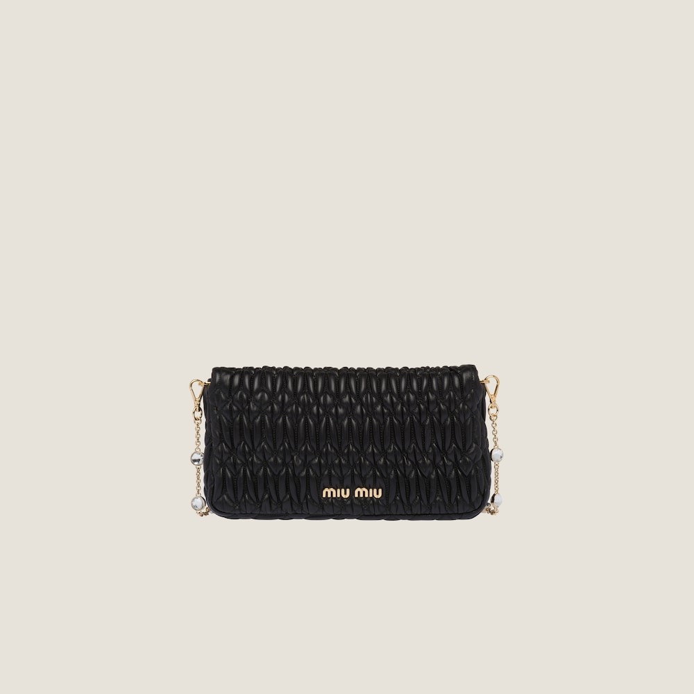 Crystal Cloqué Nappa leather bag