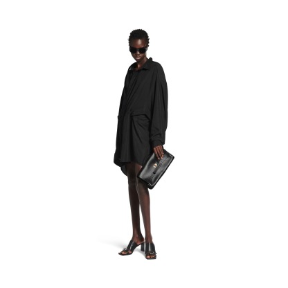 Women's Bel Air Small Clutch On Strap in Black