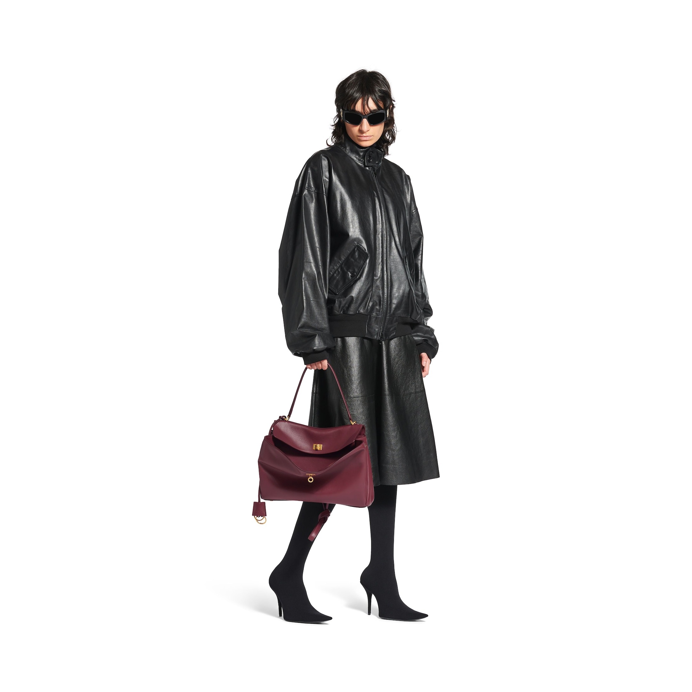 Women's Rodeo Medium Handbag in Burgundy