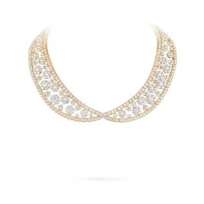 Snowflake collerette transformable necklace