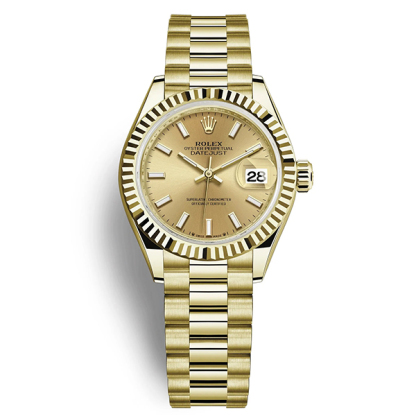 Lady-Datejust 28, 18k Yellow Gold, Ref# 279178-0001