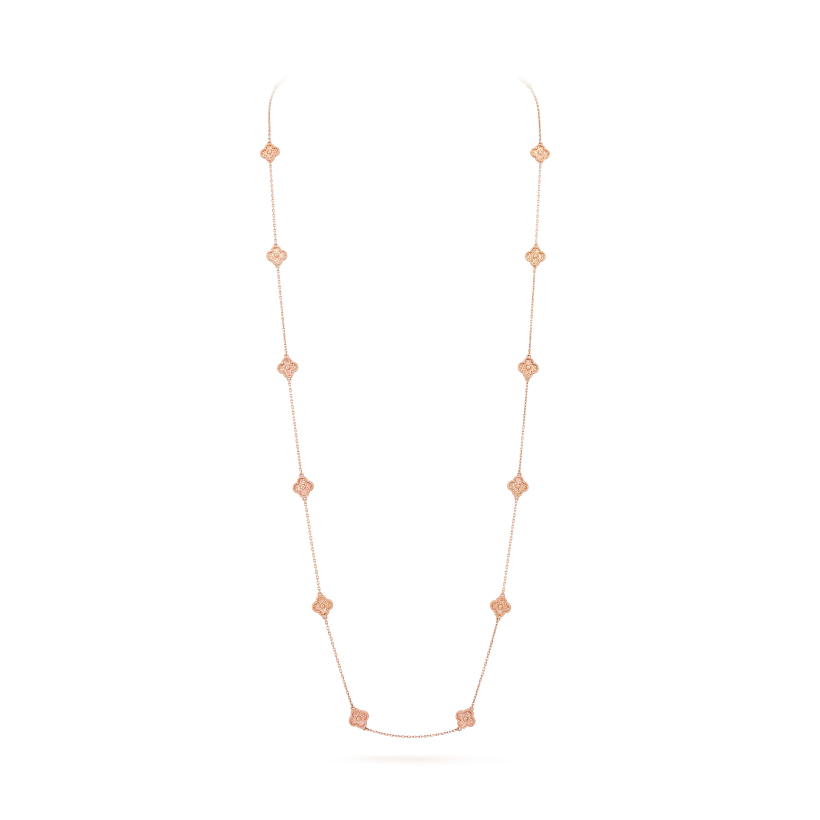 Sweet Alhambra long necklace, 16 motifs