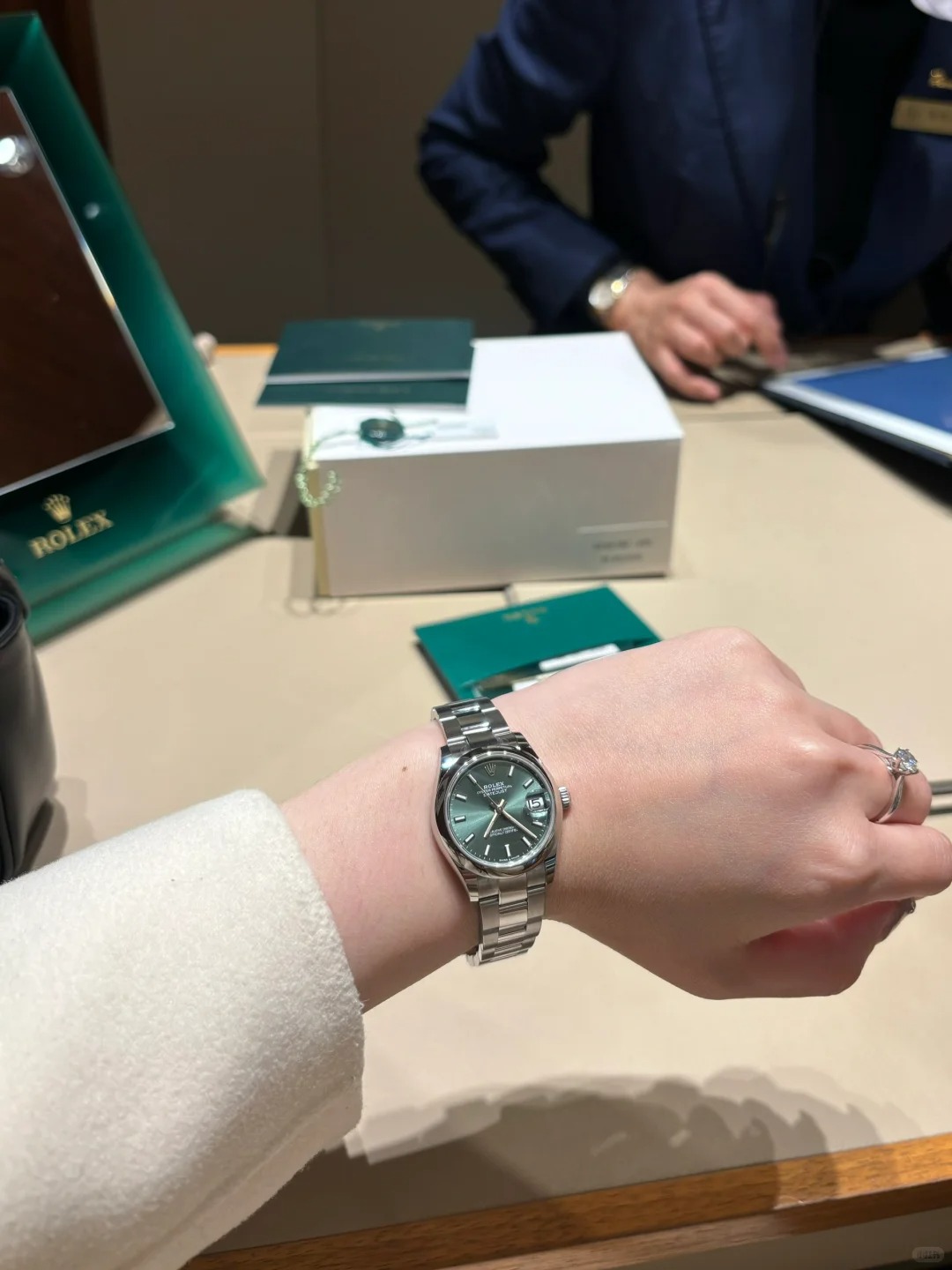 Datejust 31, Oystersteel and 18k White Gold, Ref# 278274-0017