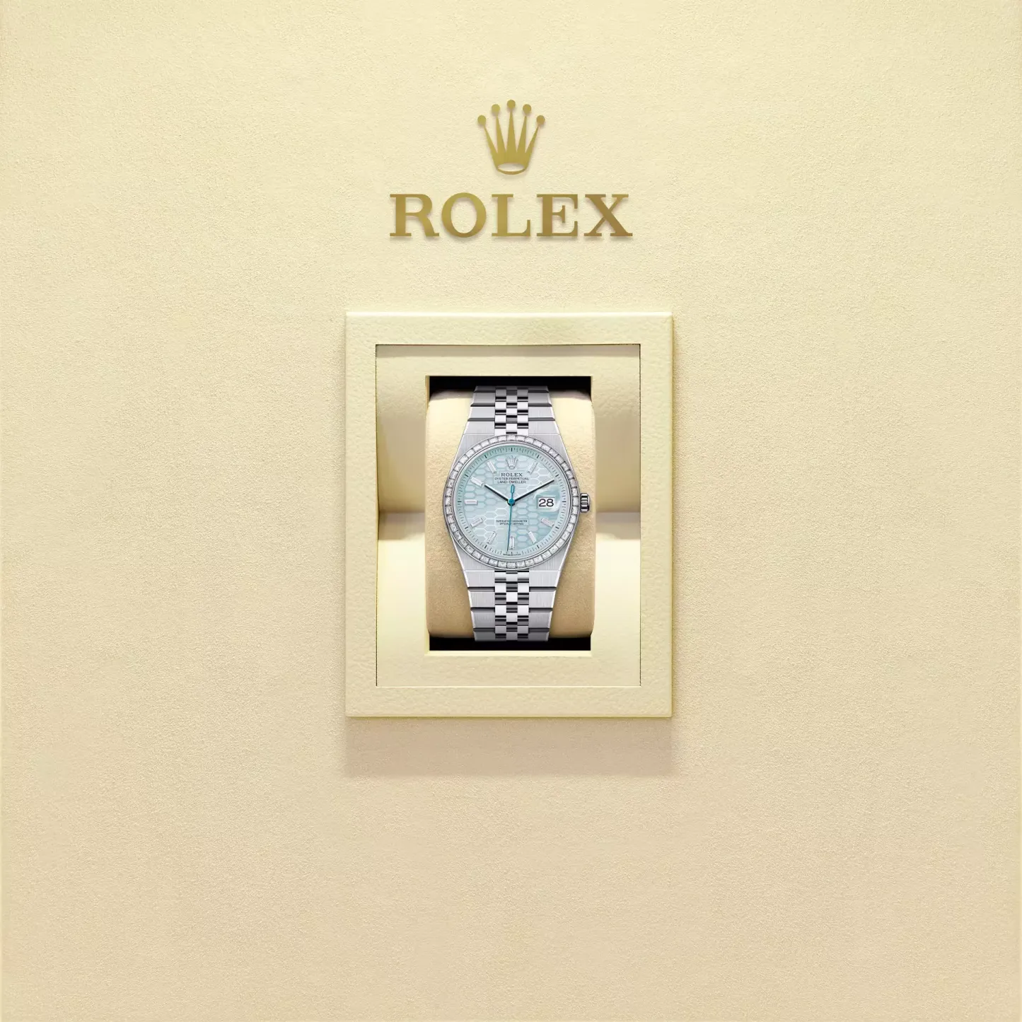 Land-Dweller 36, Oyster, 36 mm, platinum and diamonds  Reference 127286TBR