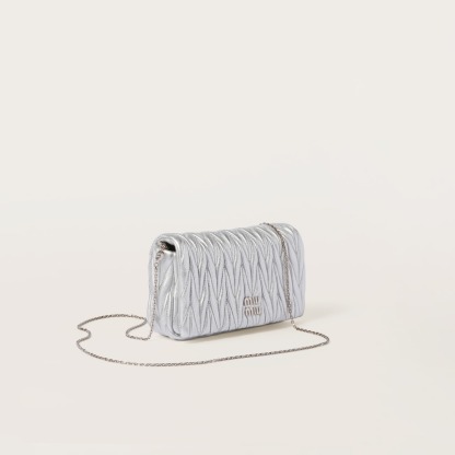 Matelassé nappa leather mini-bag