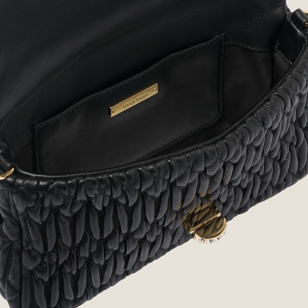 Crystal Cloqué Nappa leather bag