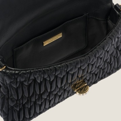 Crystal Cloqué Nappa leather bag