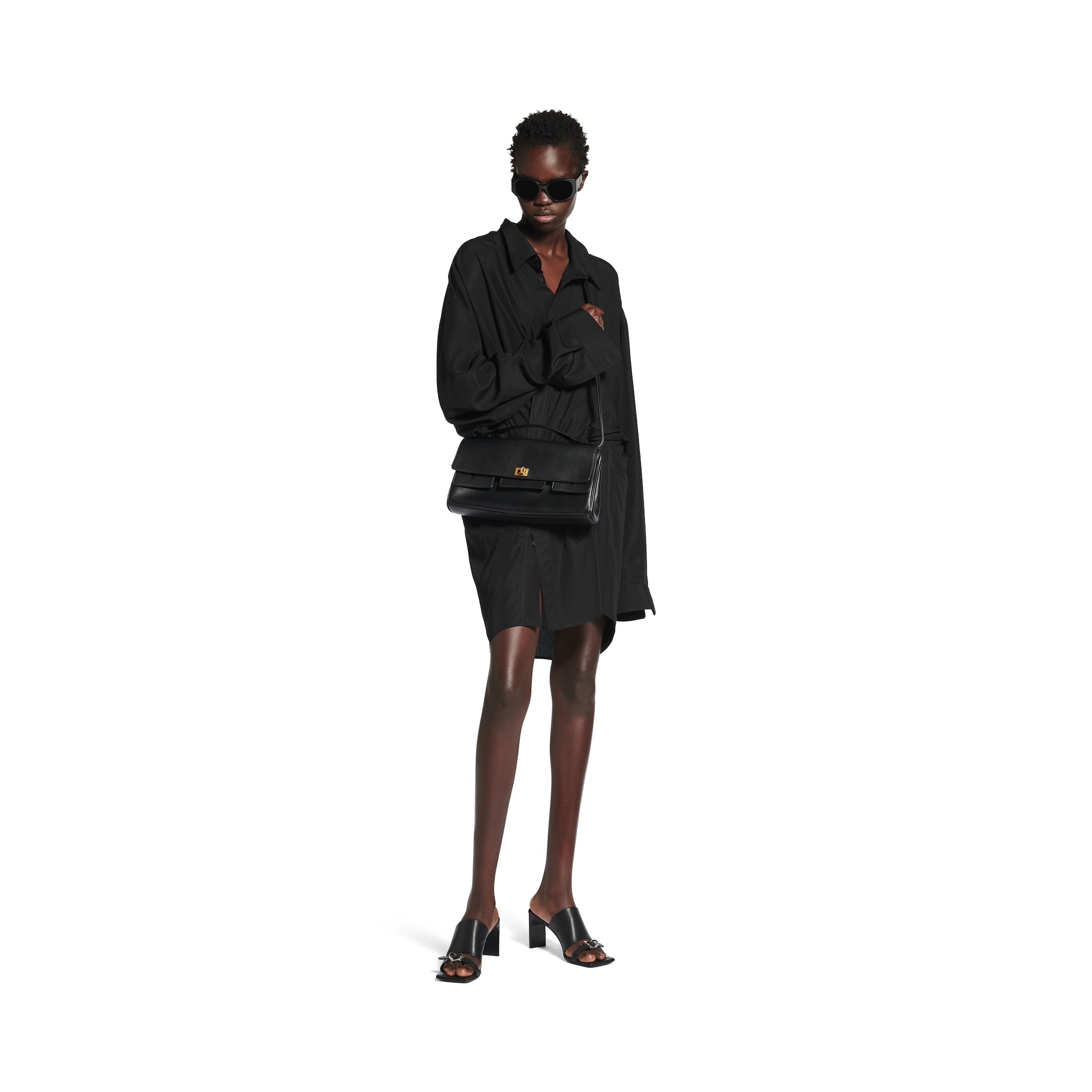 Women's Bel Air Small Clutch On Strap in Black