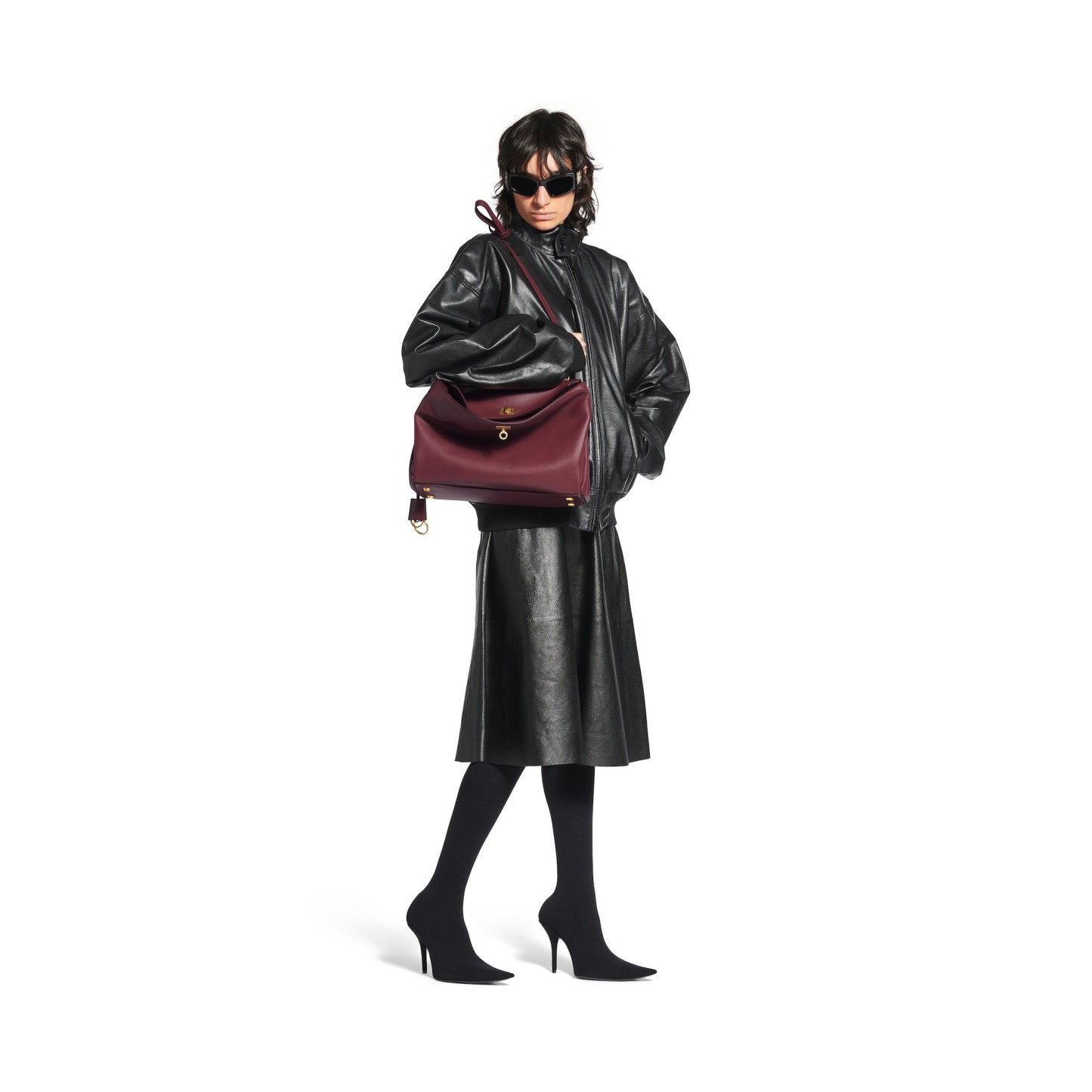 Women's Rodeo Medium Handbag in Burgundy