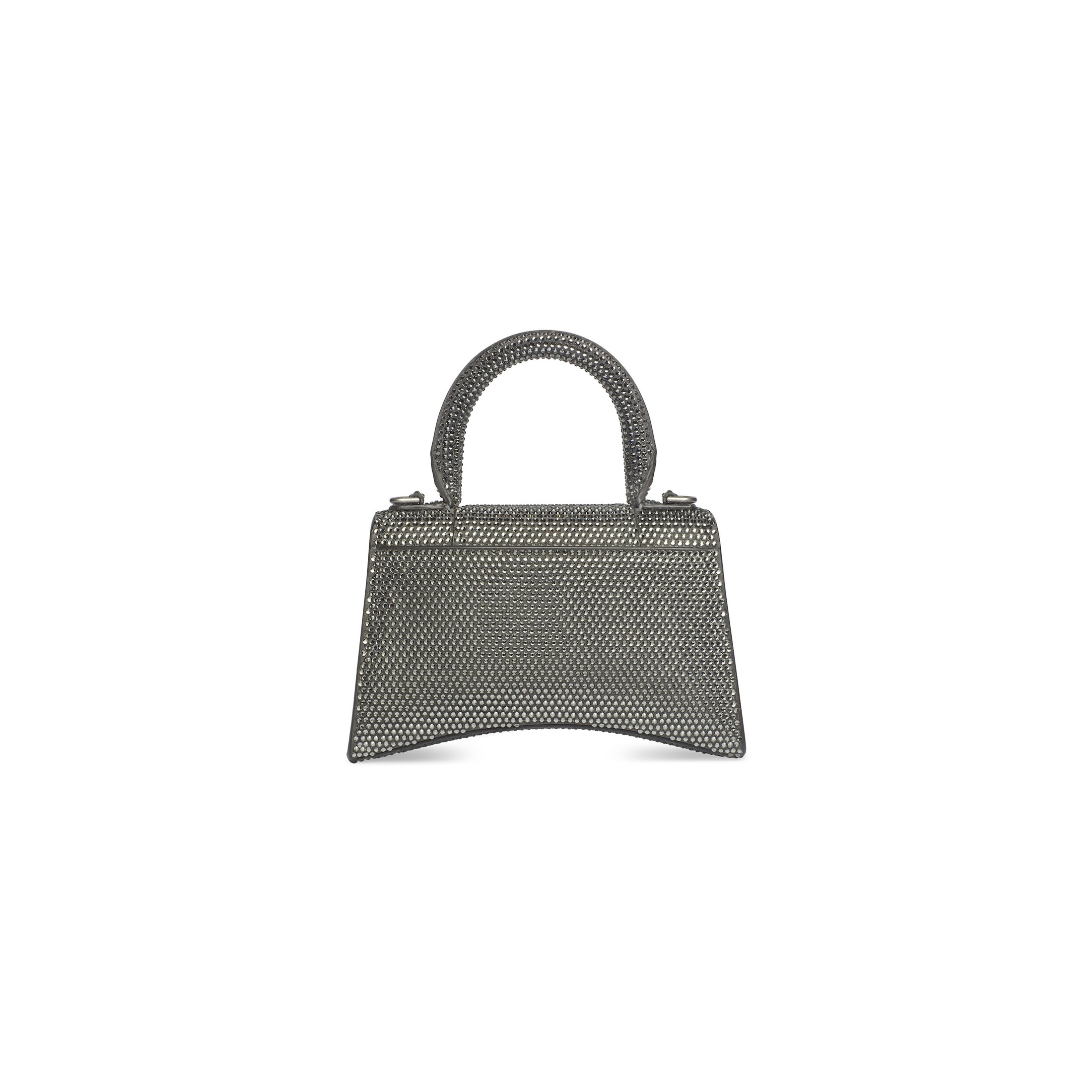 Women's Hourglass Xs Handbag With Rhinestones in Grey