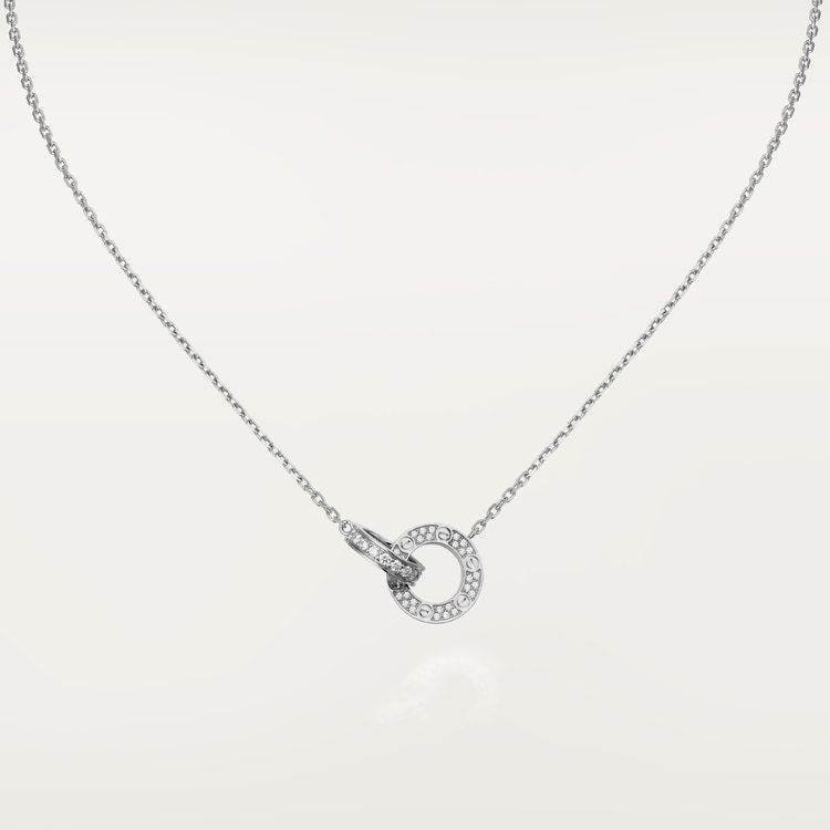 LOVE NECKLACE, DIAMOND-PAVED