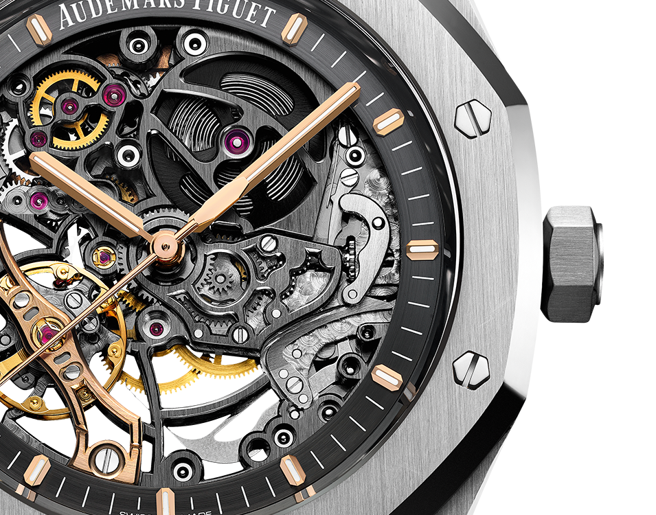 ROYAL OAK DOUBLE BALANCE WHEEL OPENWORKED Ref. 15407ST.OO.1220ST.01