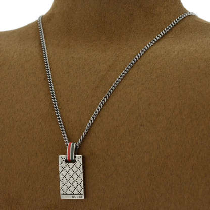 Unisex Silver Logo Necklaces & Chokers