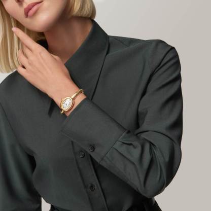BAIGNOIRE WATCH, Small Model, Yellow Gold, Size 15 - 17
