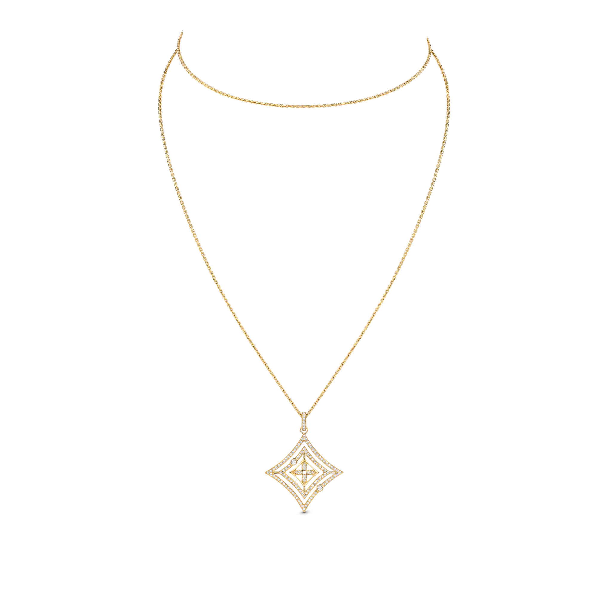 Idylle Blossom Medallion, Yellow Gold And Diamonds