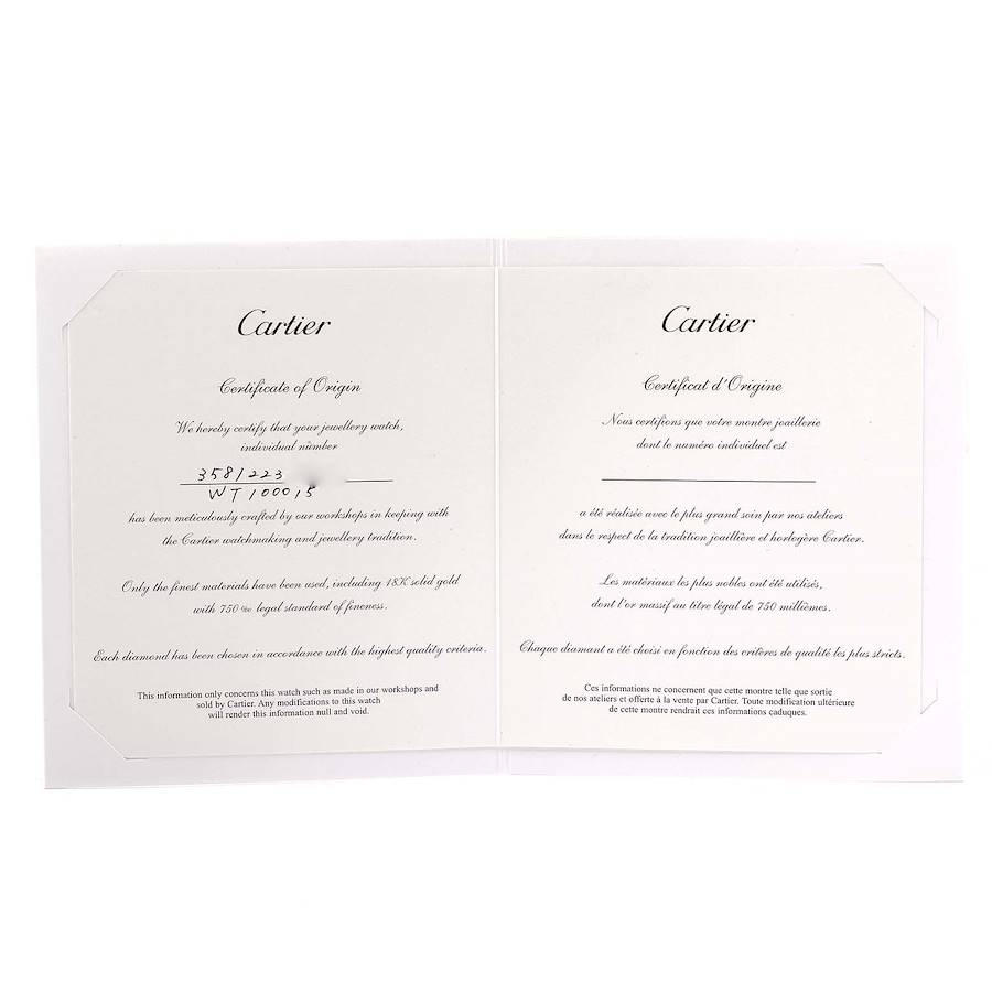 CARTIER Tank Anglaise Watch