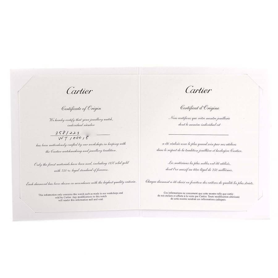 CARTIER Tank Anglaise Watch