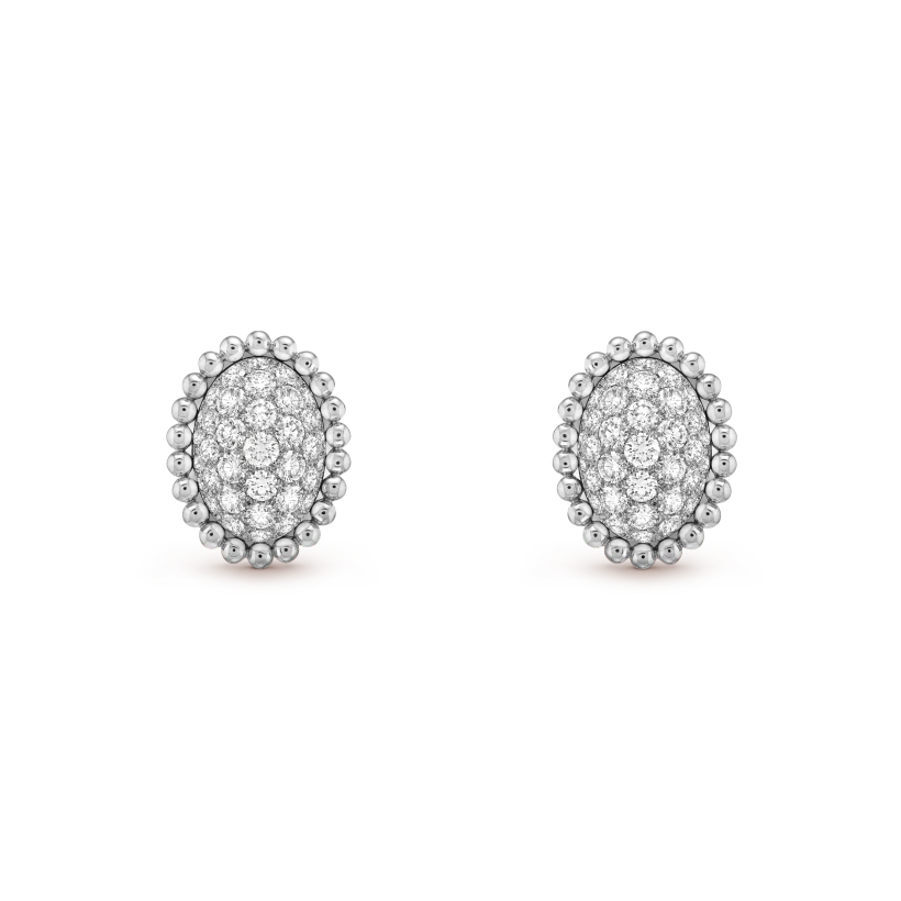 Perlée diamonds pavé earrings
