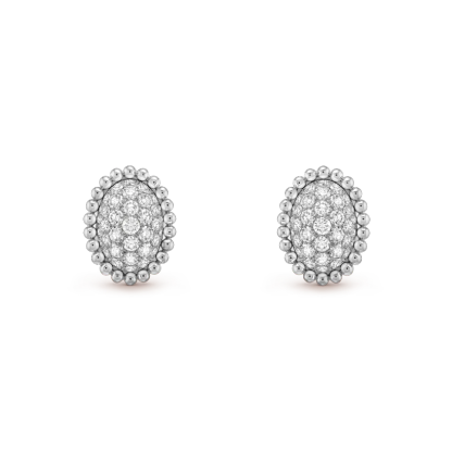 Perlée diamonds pavé earrings