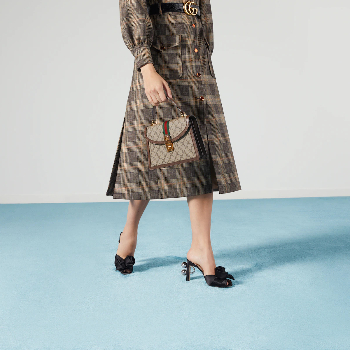 OPHIDIA  SMALL TOP HANDLE BAG