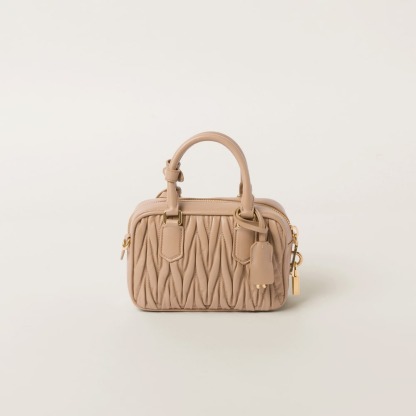 Arcadie matelassé nappa leather bag