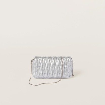 Matelassé nappa leather mini-bag